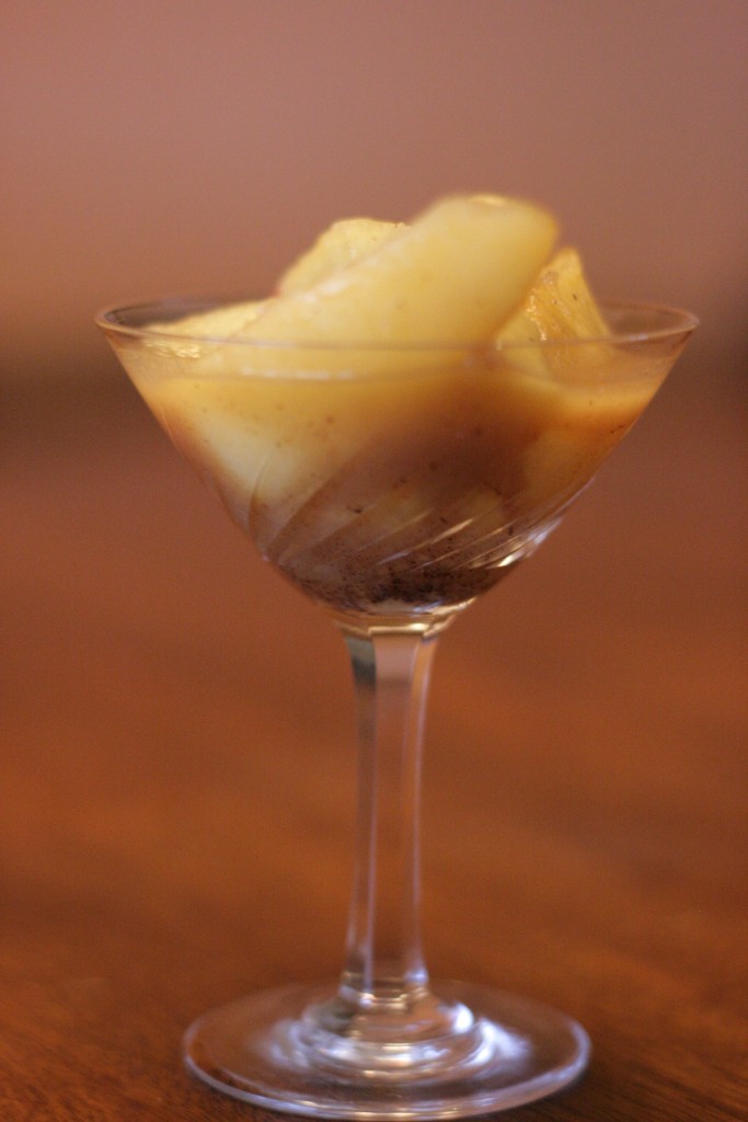 Sauteed Apples in a Salted Carmel Rum Sauce