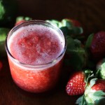 Frothy Frozen Strawberry Margarita